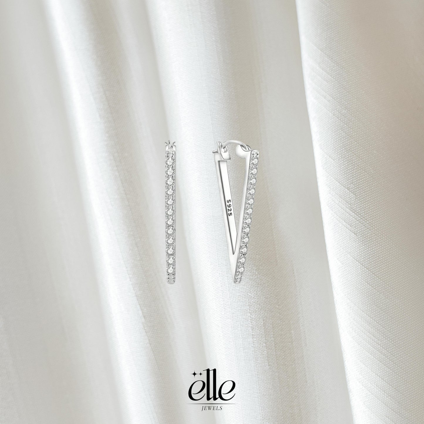 Spike Earrings - Silver
