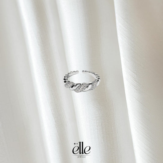 Croissant Ring - Silver