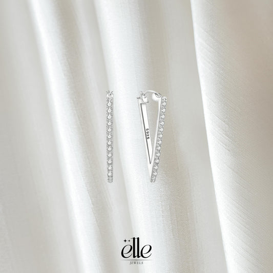 Spike Earrings - Silver