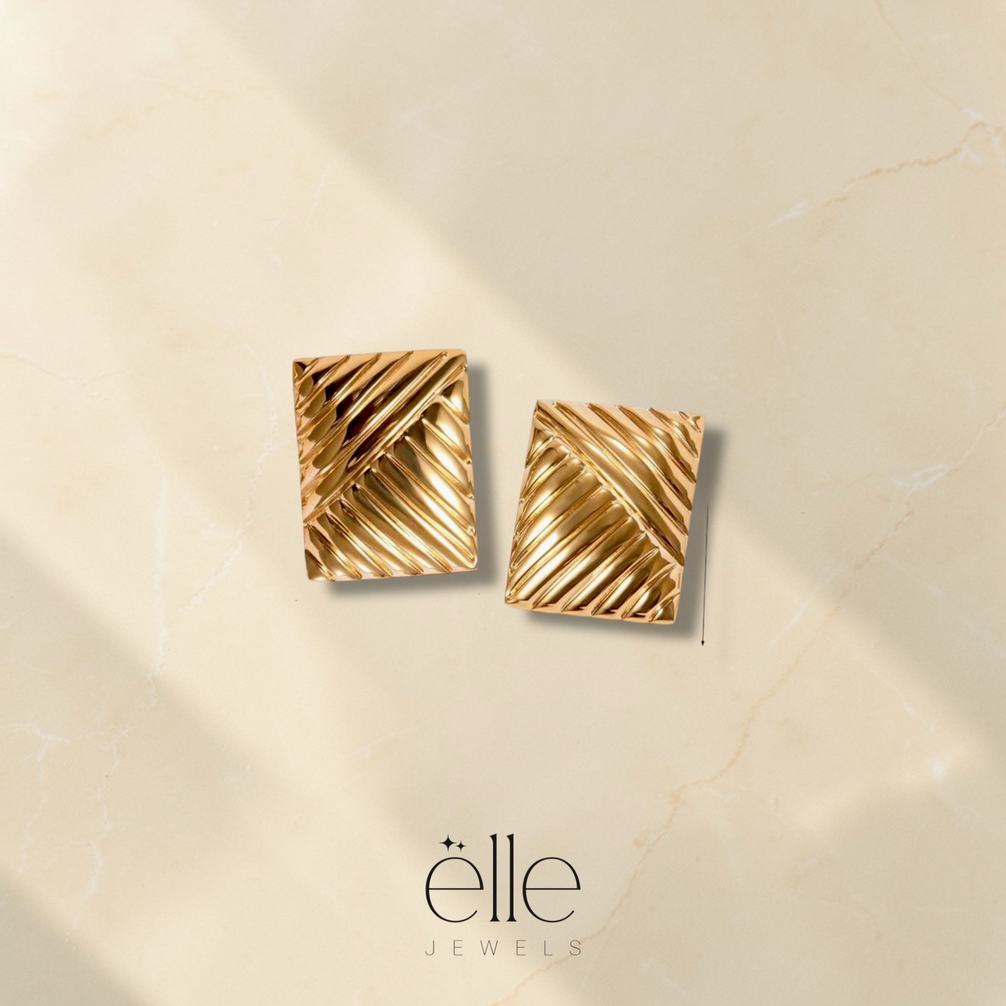 Old Money Square Earrings