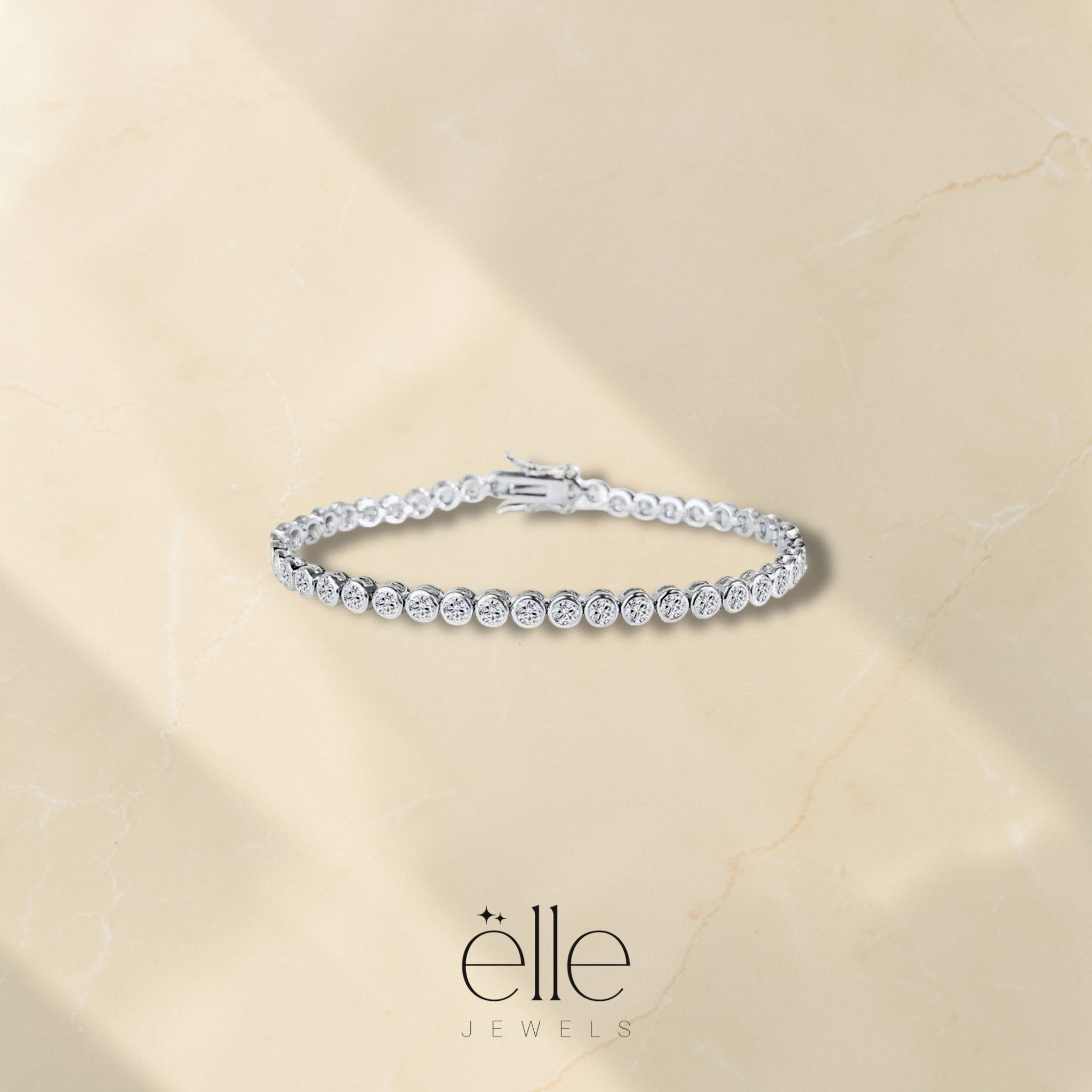 Silver Round Stud Bracelet